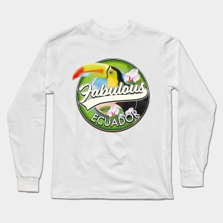 Explore fabulous Ecuador logo Long Sleeve T-Shirt